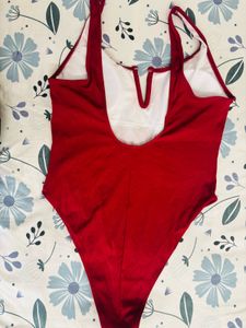SHEIN Red One-Piece Swimsuit