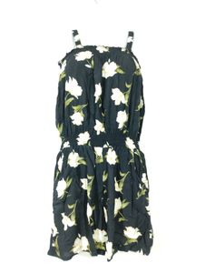 Black Floral Printed Jumpsuit (Women)