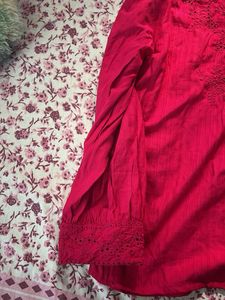 Pink Embroidered Top