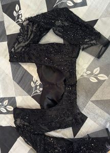 Black sequin net Blouse