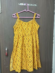 ketch branded new Yellow Printed Sundress