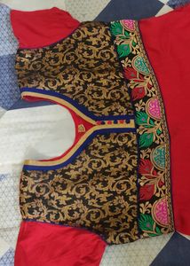 50%off Red ♥️ Anarkali Flare  Cotton Kurta Churida
