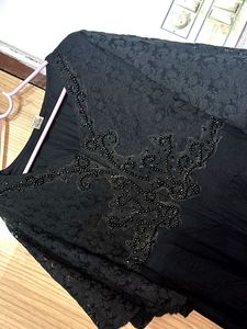 Elegant Black Ethnic Gown
