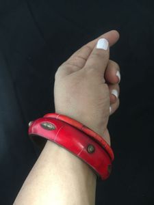 Red Bangle Bracelet