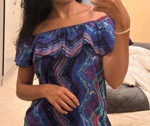 Off-Shoulder Ruffle Dress