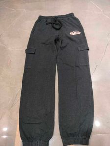 BLACK CARGO TROUSER
