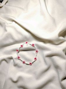 Flower Beaded Bracelet Set