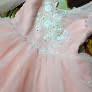 Fluffy Butterfly Long Frock