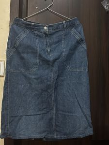 Denim Midi Skirt