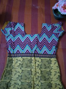 Mustard And Pink Kurta With Pant