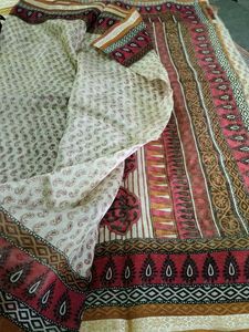 Art Silk Paisley Saree 🤎