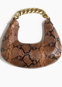 Snakeskin Chain Shoulder Bag