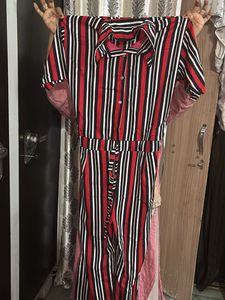 Striped Jumpsuit