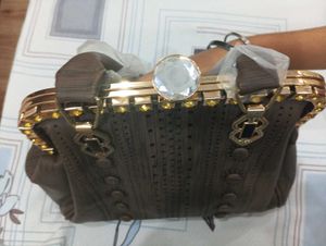 Brand New Stylish  Brown Hand Bag With Tag