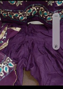 purple jamuni shalwar kurta set 2xl cotton