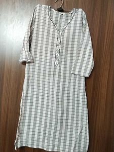 Checkered Kurta