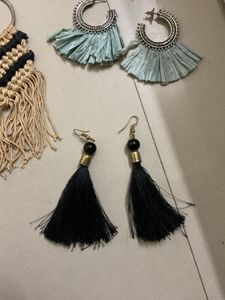 combo of 3 Boho Tassel Earring Set