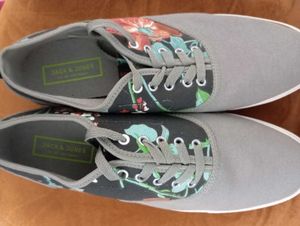 Jack &amp; Jones Floral Canvas Sneakers