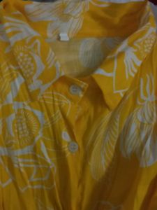 Floral Print Yellow Top