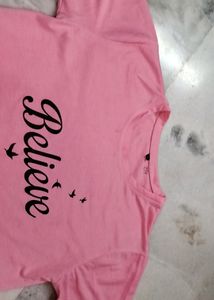 Pink Oversized Tee
