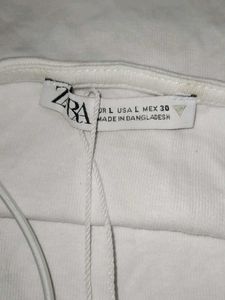Zara White Crop Top