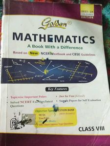 Golden Mathematics Book Class VIII