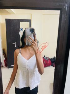 White Spaghetti Strap Top