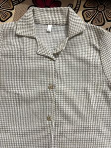 Checkered Crop Shirt 👔
