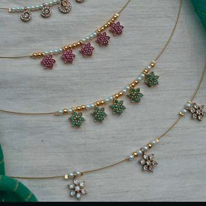 Floral Pendant Layering Necklaces