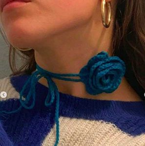Crotchet Rose Choker