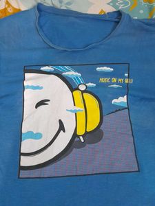 Blue Cartoon T-shirt