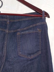 DNMX 36 Dark Blue Jeans With Zip At Ankles