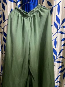 Olive Green Embellished Dress
