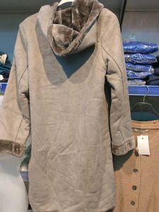 Stylish Faux Fur Lined Coat.no bargain