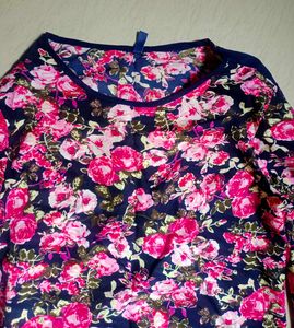 Flower Print Top