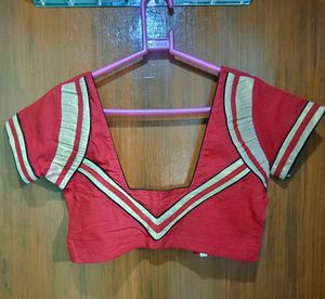 Red Ethnic Blouse