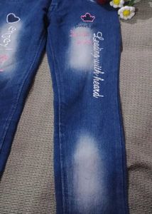 Cute Embroidered Jeans