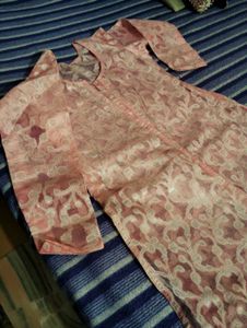 Kurta Front Open Colour Light Pink