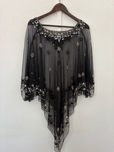 Designer Beaded Poncho