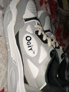 OGIY &amp; Nike Sneakers // White &amp;Grey