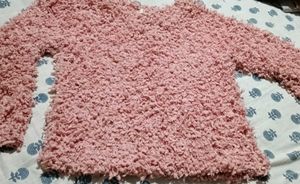 Pink Fuzzy Knit Sweater