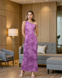 Elegant Purple Maxi Dress