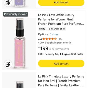 Sealed 4 Perfume With Empty Decent