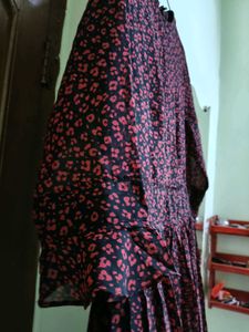 lilatin quarters Floral Print Pleated Dress
