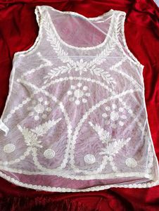 Lace Mesh Tank Top