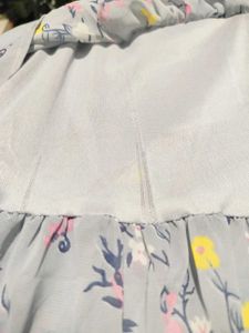 Pretty Grey Floral Dress