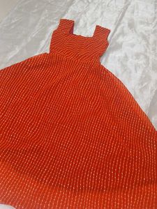 Beautiful Tailored Georgette Sleeveless Anarkali