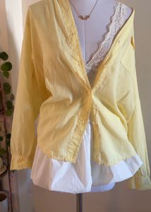 Yellow Button-Up Shirt
