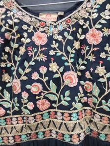 Embroidered Black Anarkali