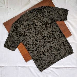 Stylish Animal Print Top